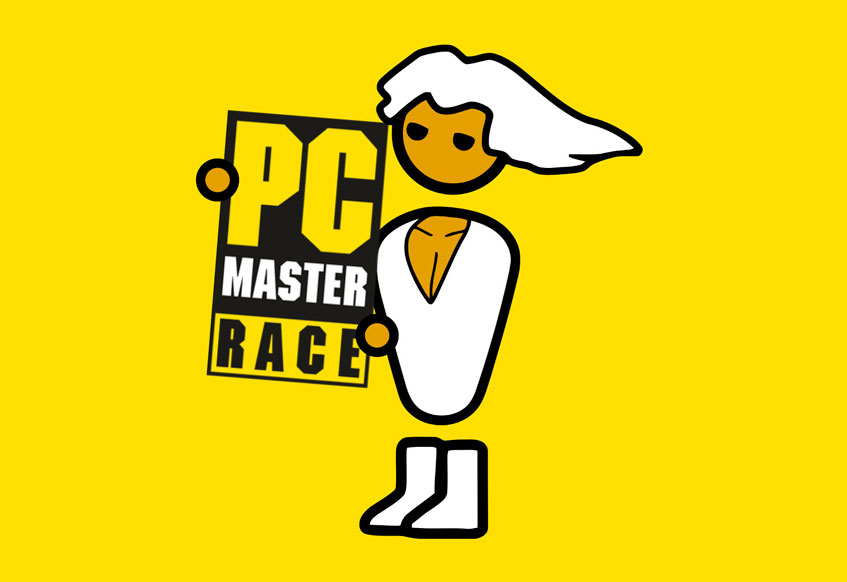 Effigie du « PC Master Race » dans la culture geek
