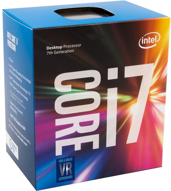 Photographie promotionnelle du processeur Intel Core i7-7700K