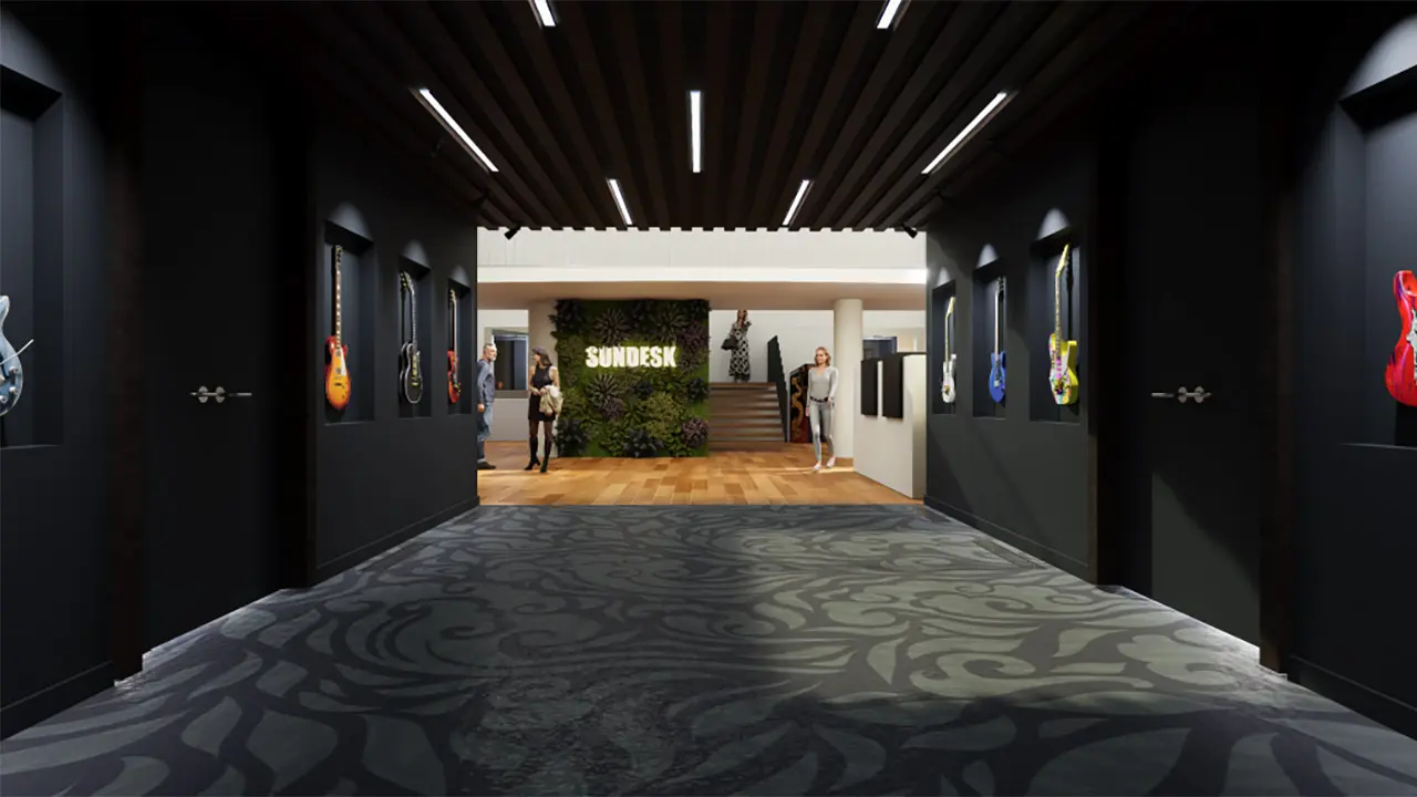 Photographie promotionnelle du prochain centre d'affaires Sundesk à Valbonne (2026)
