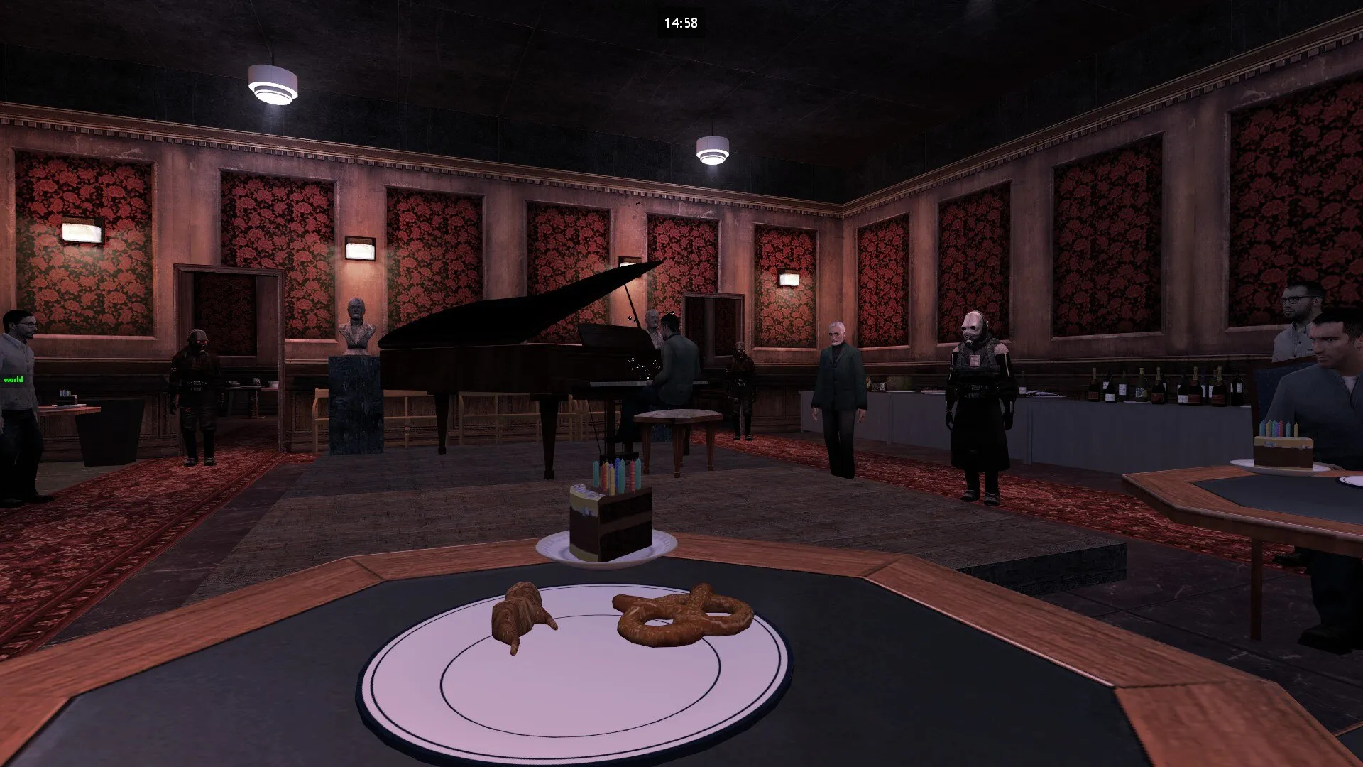 Capture d'écran d'un goûter entre l'administrateur de cité et des citoyens (2018)