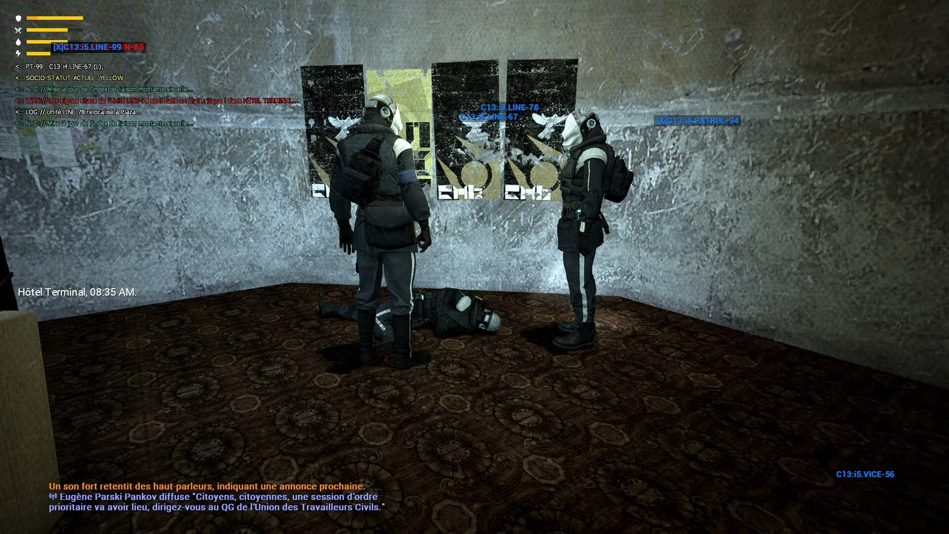 Capture d'écran d'une scène RP sur le serveur Willard Networks : Echo One (2025)