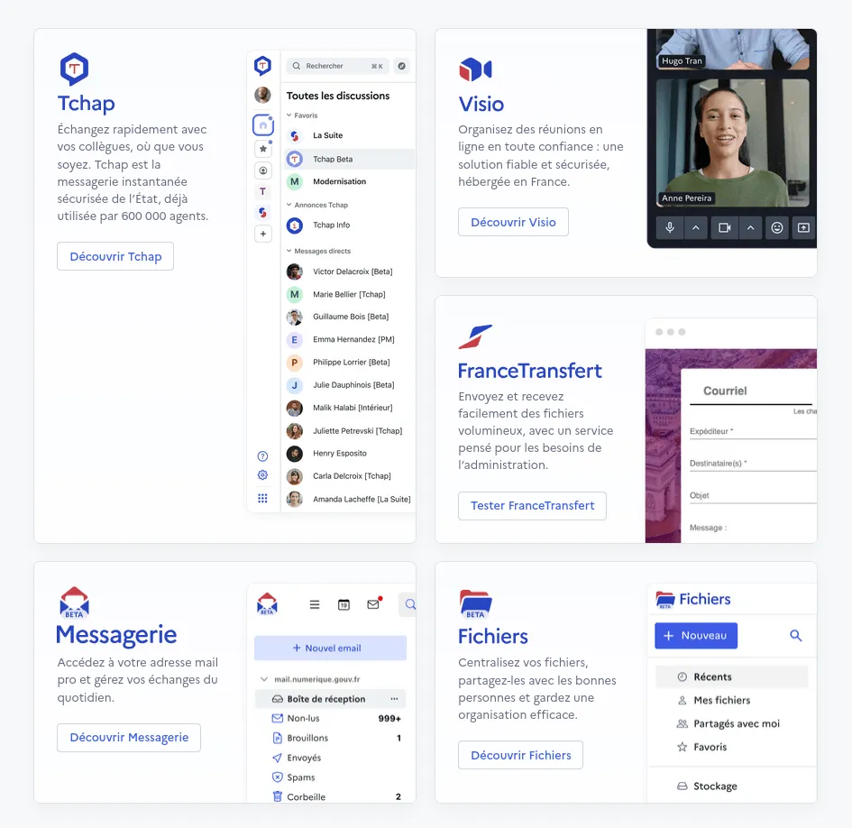 Image promotionnelle des applications de La Suite Numérique (2026)